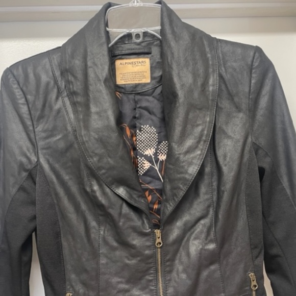 Alpinestars by Denise Focil Black Leather Jacket - Picture 2 of 9
